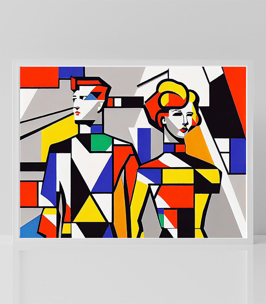 Tableau Décoratif Cubisme pour Ambiance Contemporaine
