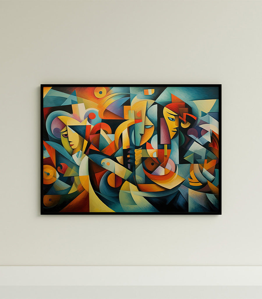 Tableau décoratif art moderne de cubisme