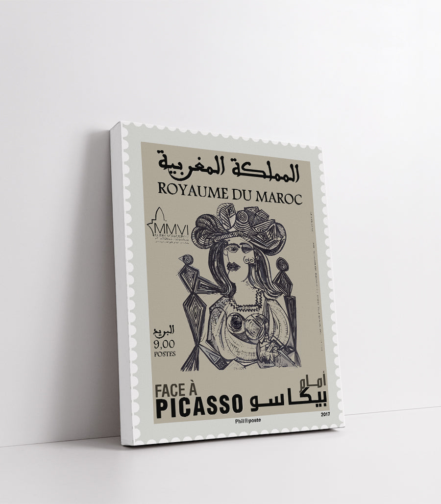 Timbre d'Art Cubiste Inspiré par Picasso