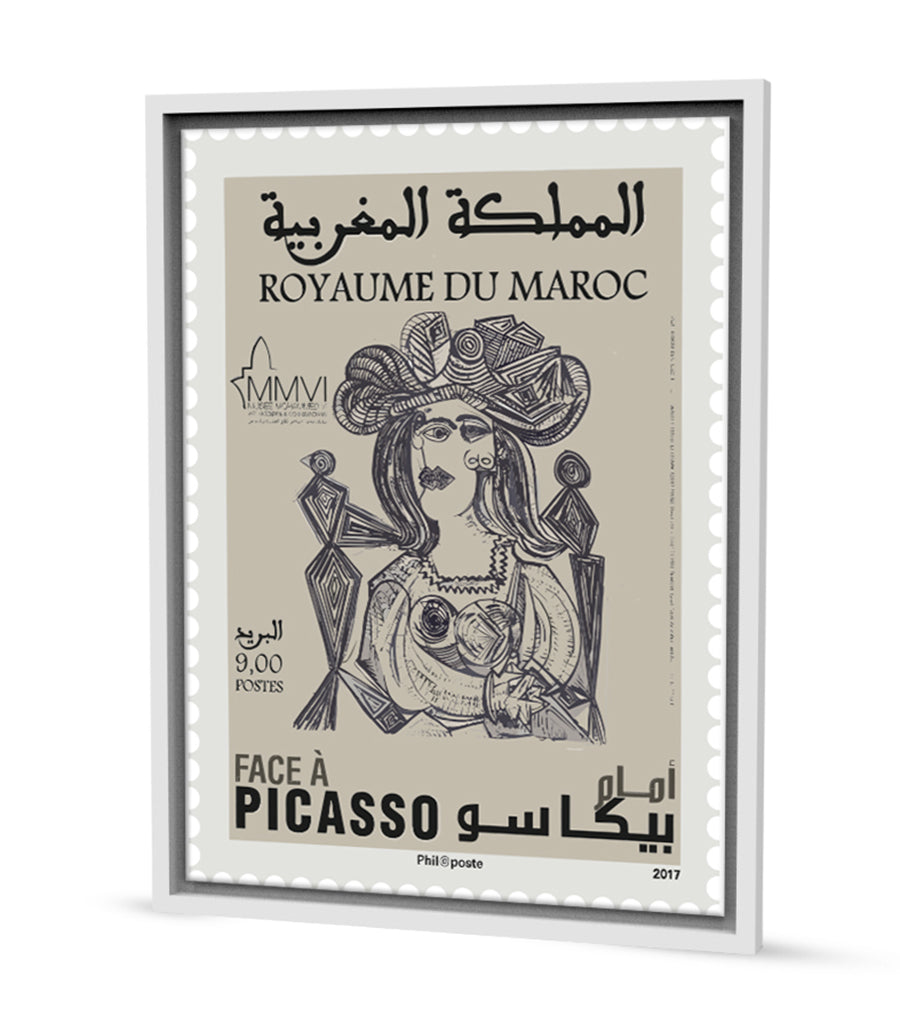 Timbre d'Art Cubiste Inspiré par Picasso
