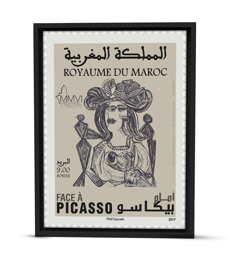 Timbre d'Art Cubiste Inspiré par Picasso