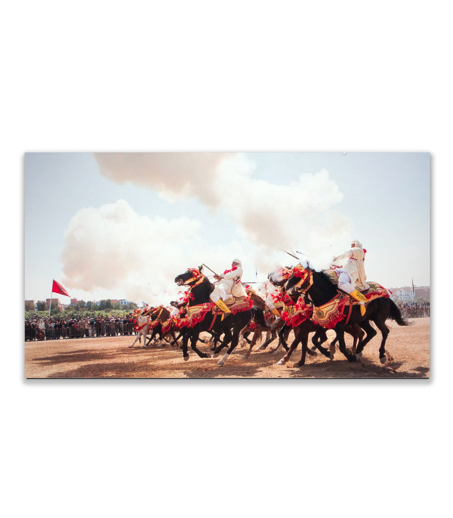 TABLEAU DÉCORATIF DE FANTASIA MAROCAINE COULEURS ET DYNAMISME