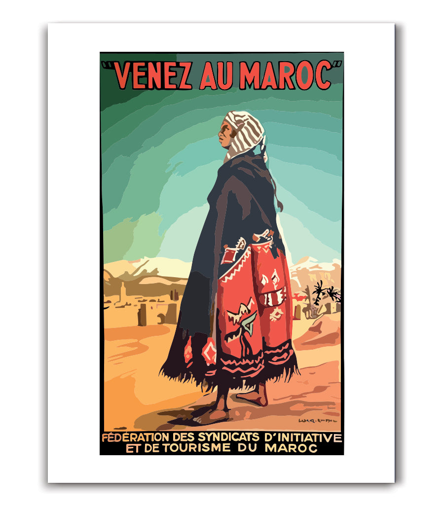 Tableau Decoratif Venez Au Maroc