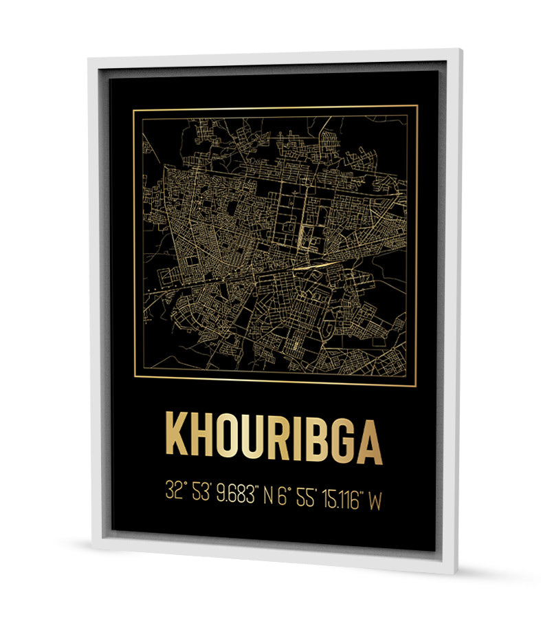 Tableau Décoratif de la Cartographie de Khouribga