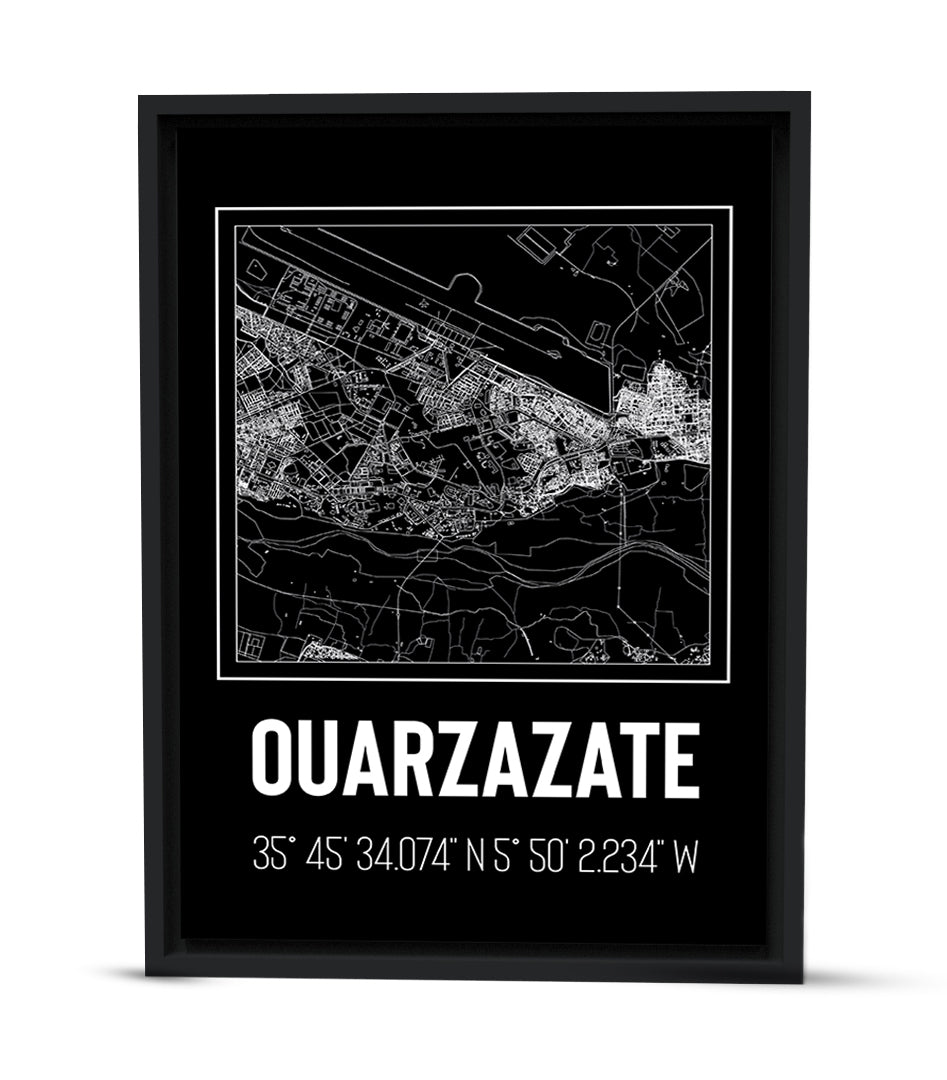 Tableau Décoratif 'Silhouette Urbaine de Ouarzazate'
