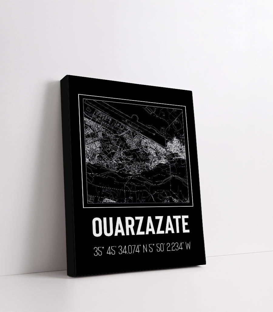 Tableau Décoratif 'Silhouette Urbaine de Ouarzazate'