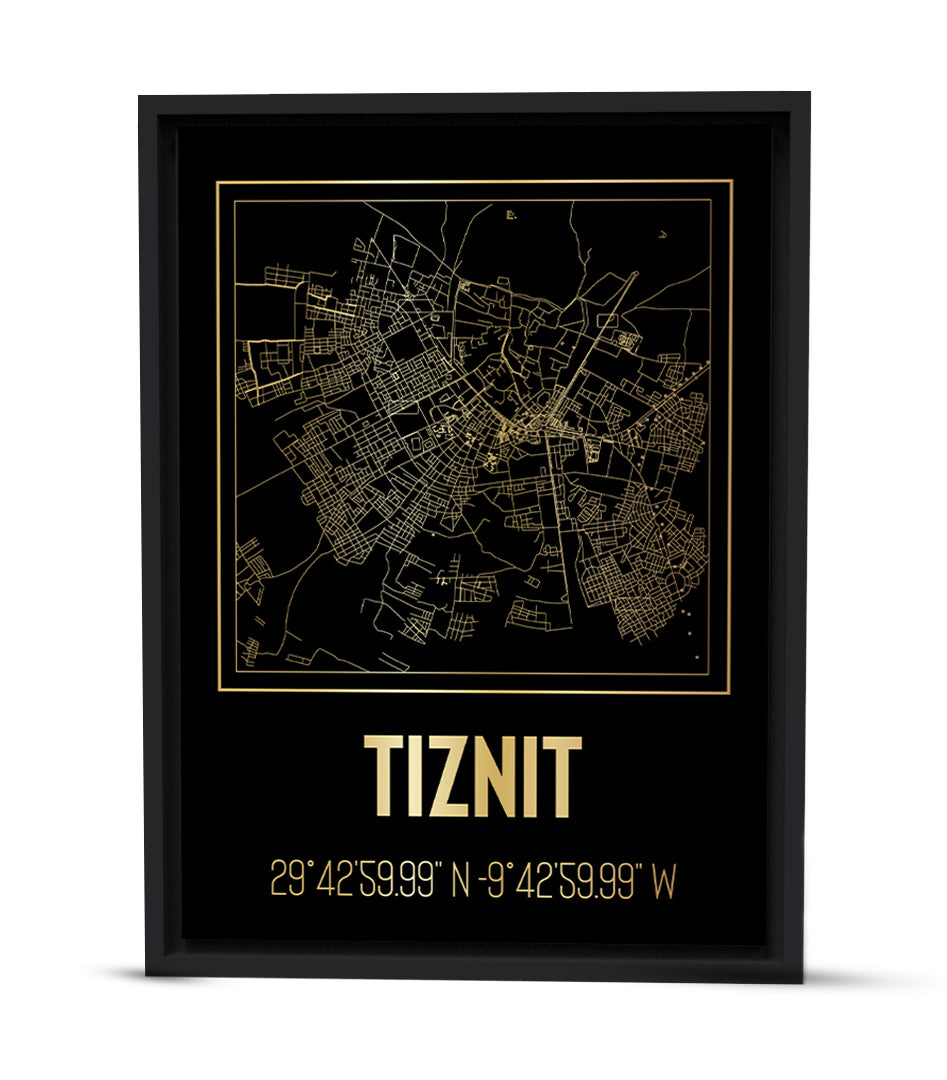 Tableau Décoratif - Tracés Urbains de Tiznit : Lignes d'Histoire