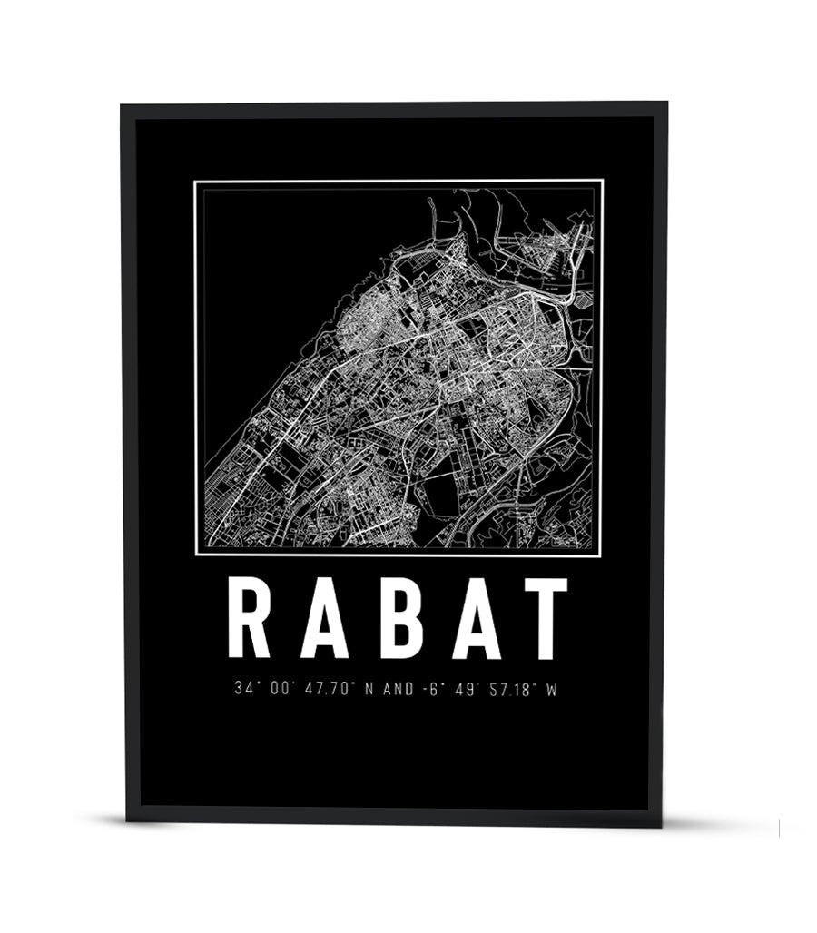 Tableau Décoratif - Tracés Urbains de Rabat