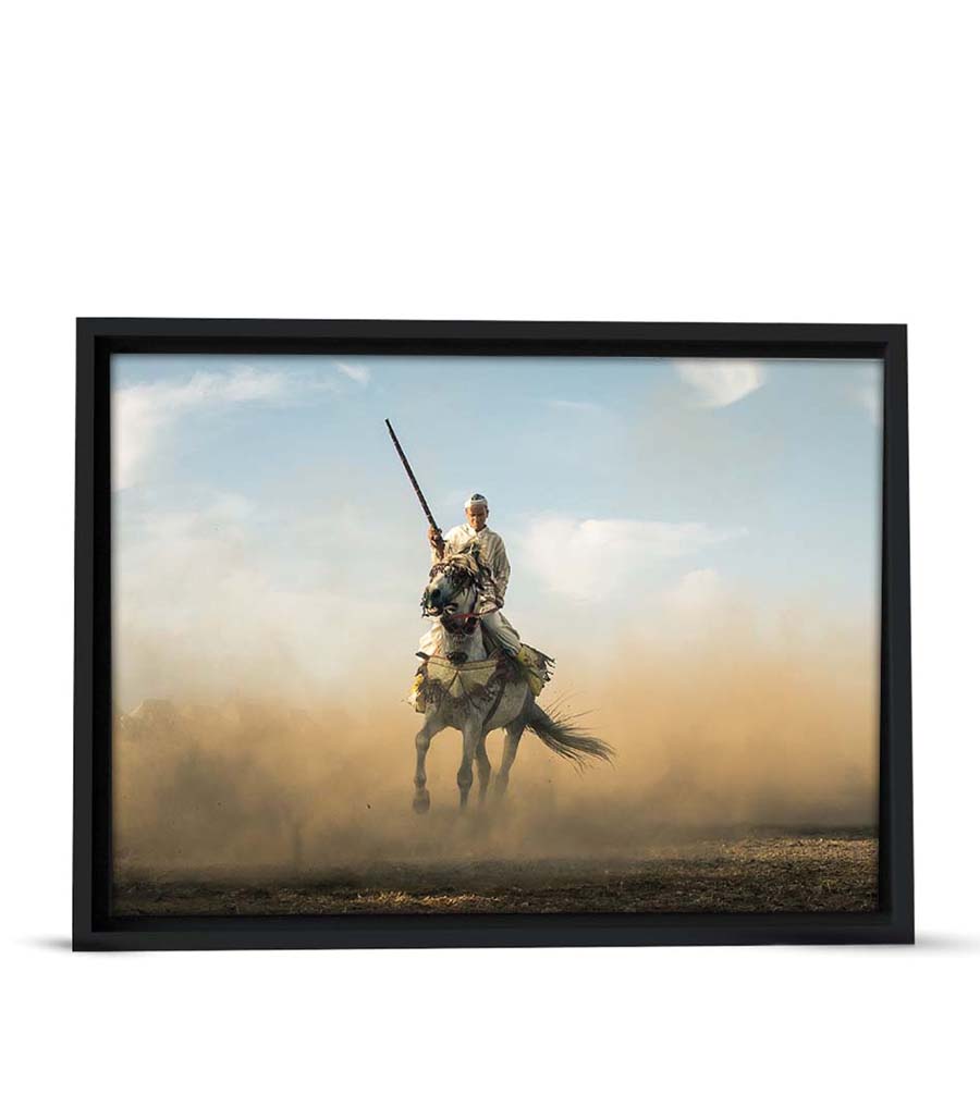 TABLEAU DÉCORATIF L'ÉLÉGANCE DES CHEVAUX À LA MAISON DU MONDE