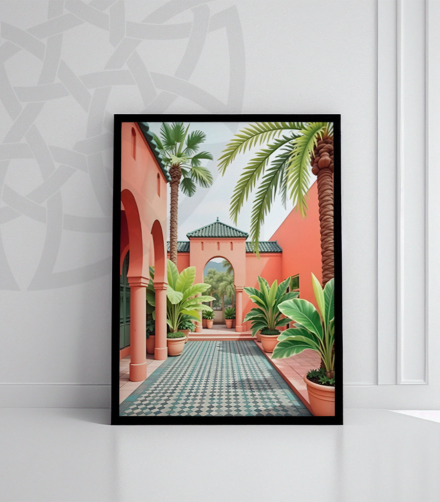 Tableau Décoratif : Le Jardin Secret Médina Marrakech