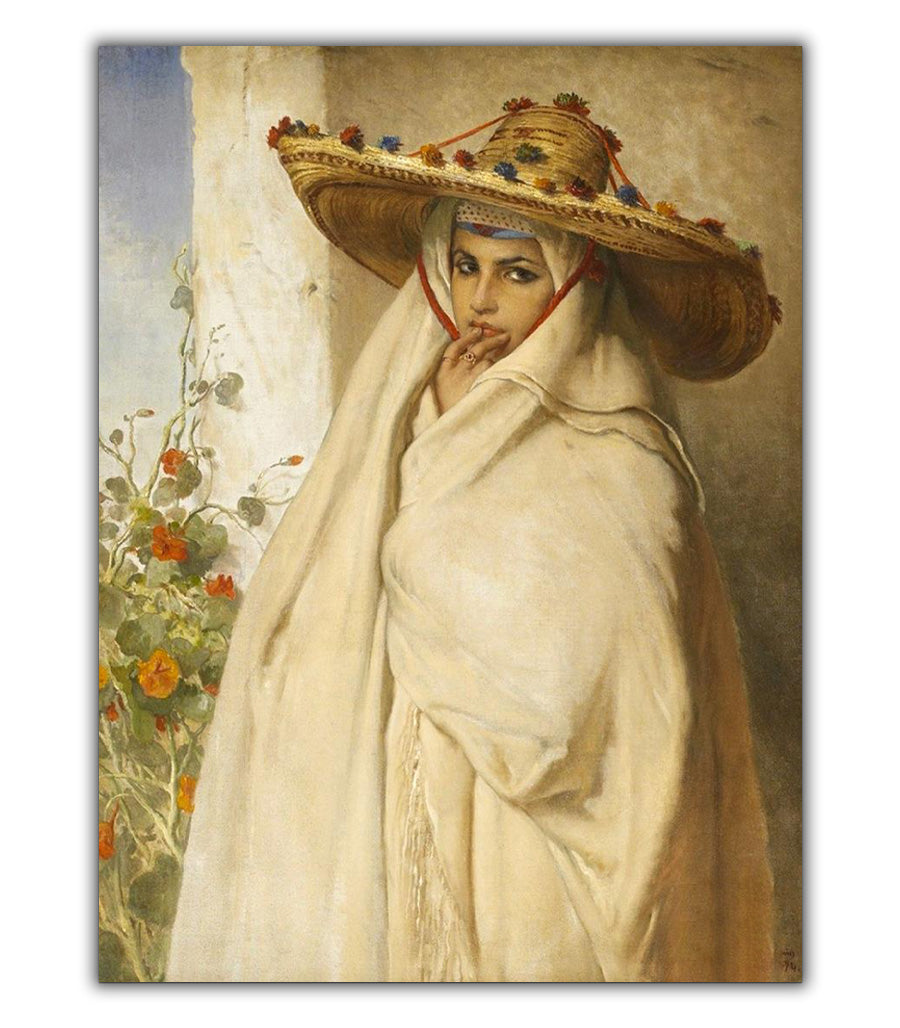TABLEAU Décoratif de Femme Marocaine D'ÉLÉGANCE ET DE TRADITION
