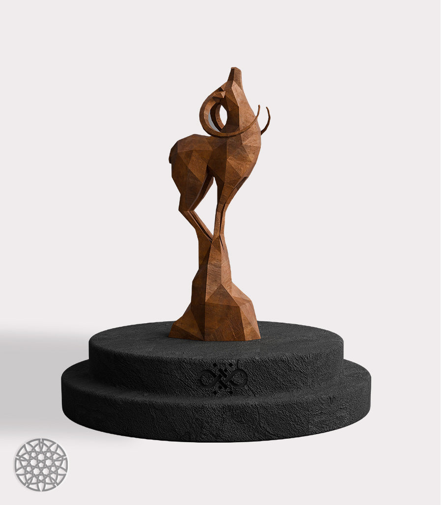 Sculpture Métallique Bull Terrier en Acier Corten (Copie)