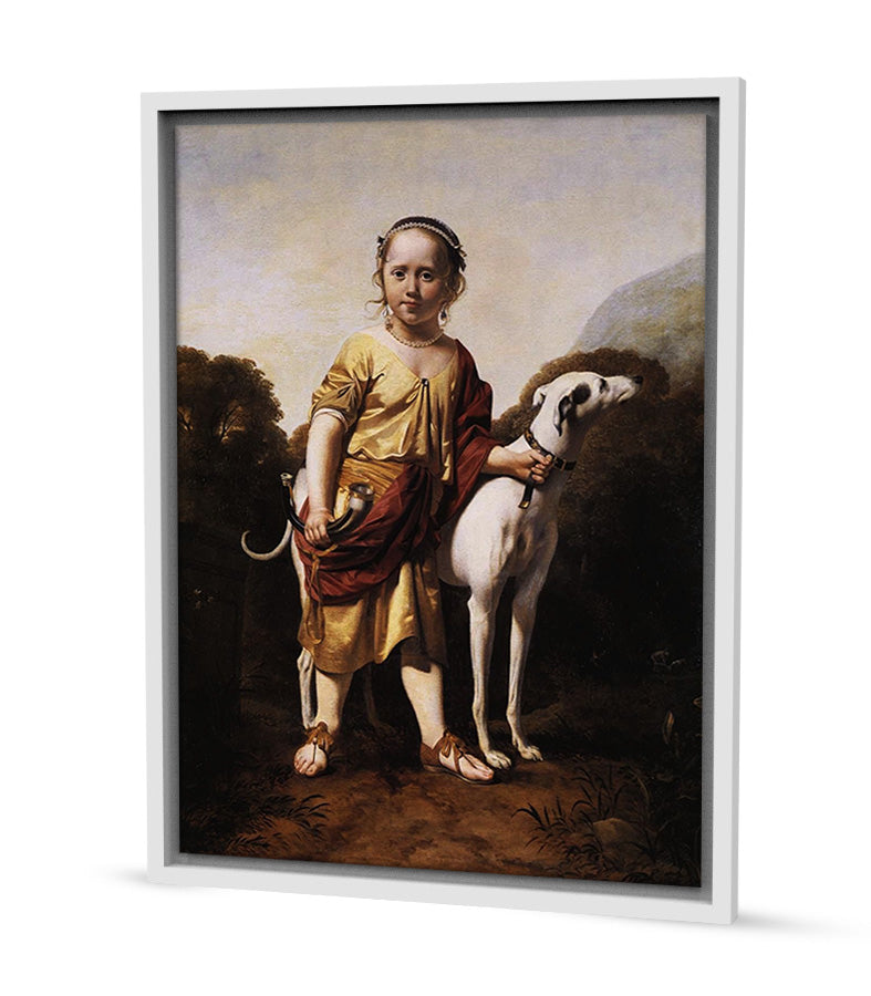 Tableau Décoratif Le Jeune Berger et Son Fidèle Compagnon