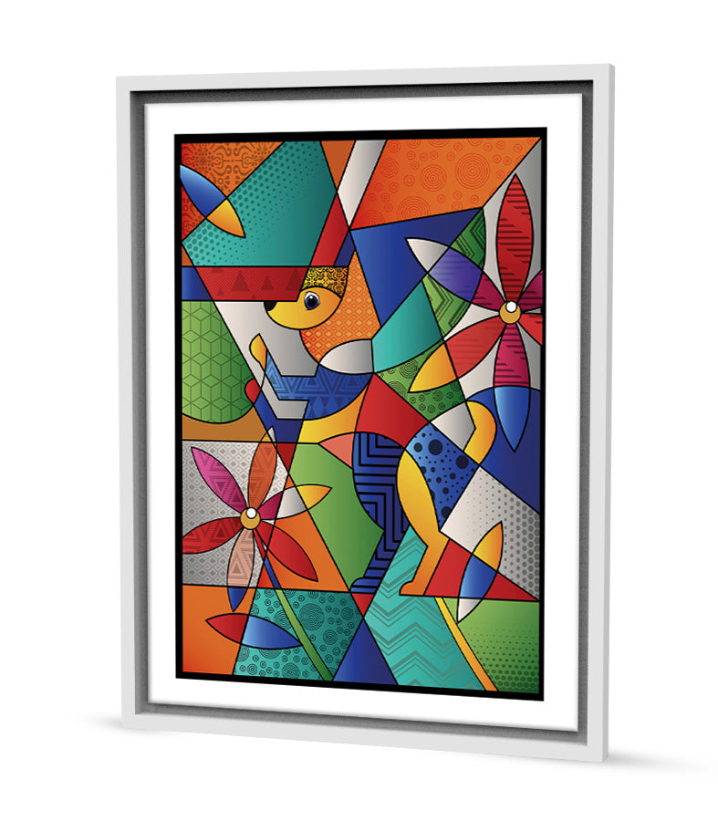 Tableau Décoratif Abstrait Kaléidoscope Culturel