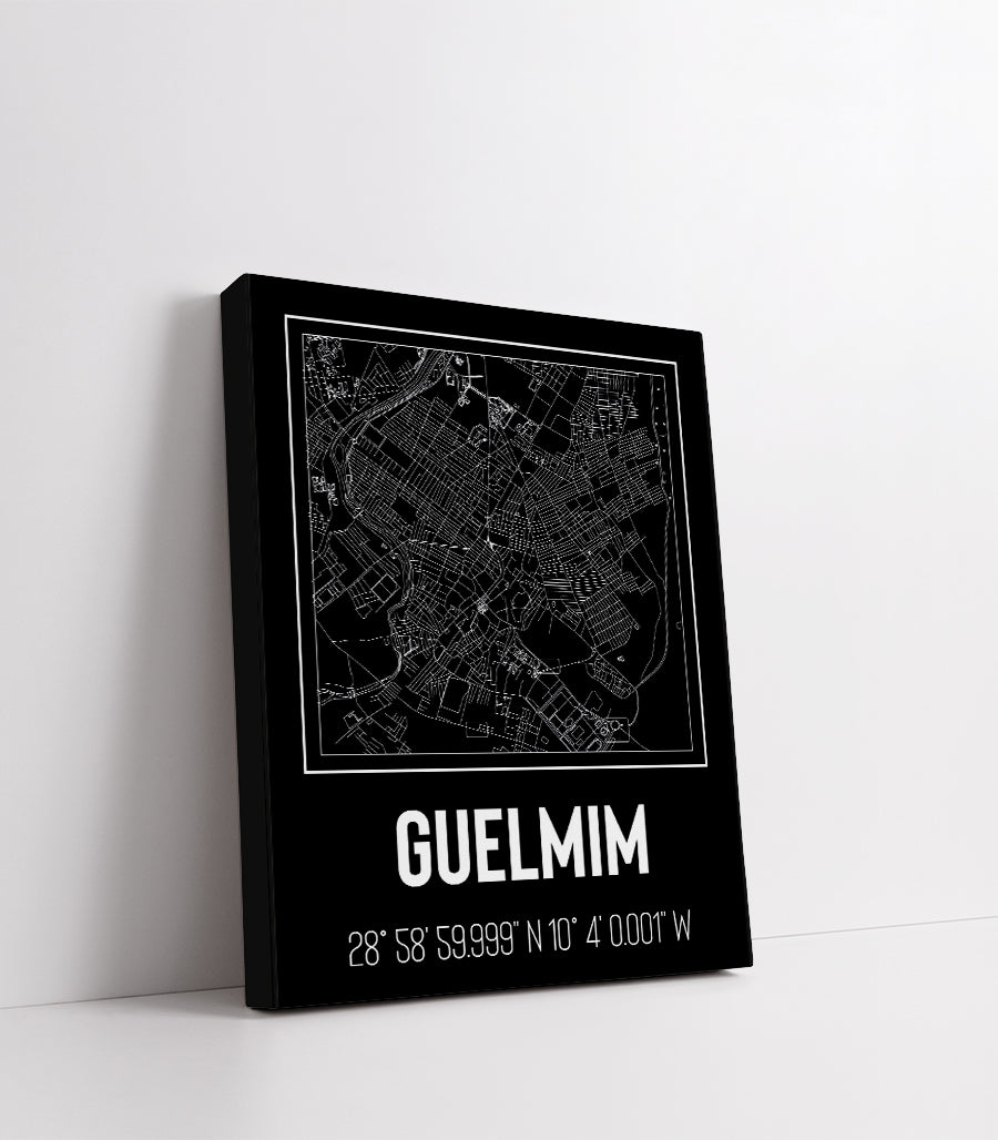 Tableau Décoratif - Tracés Urbains de Guelmim : Héritage Authentique