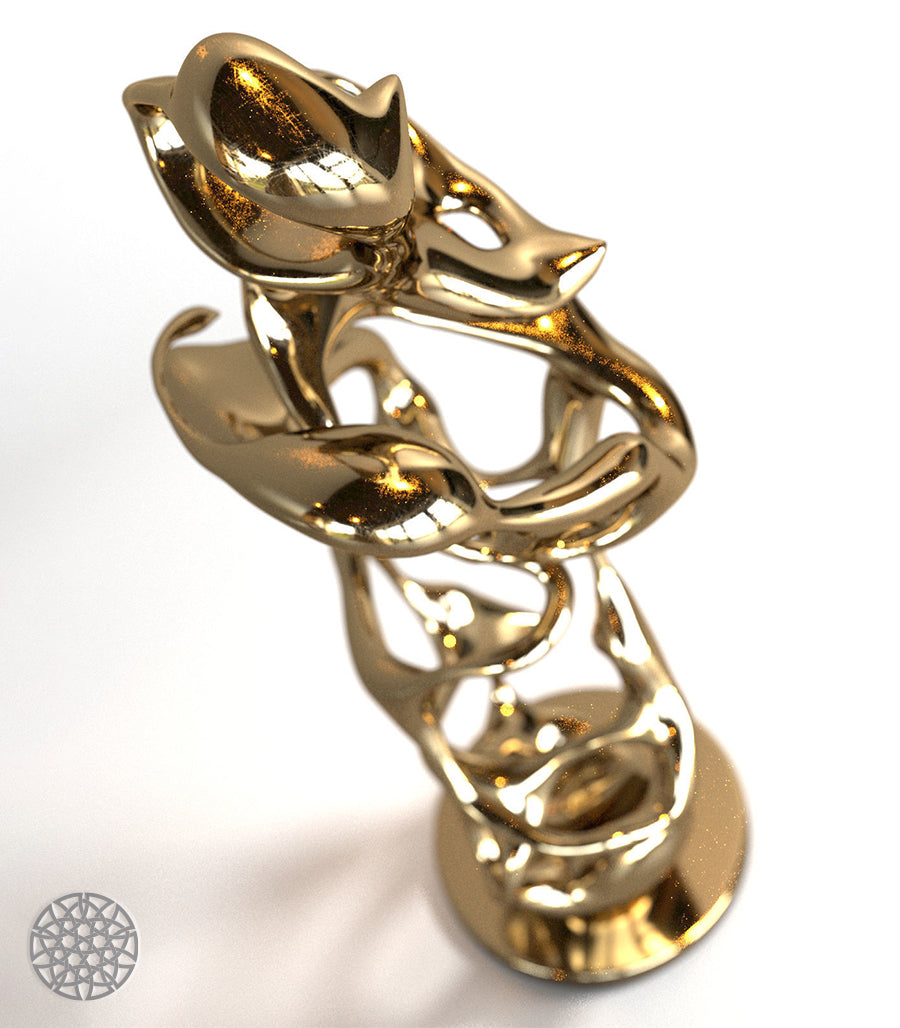 Sculpture Abstraite en Laiton – Fabrication sur Mesure