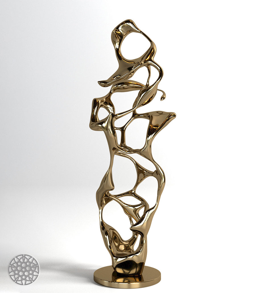 Sculpture Abstraite en Laiton – Fabrication sur Mesure