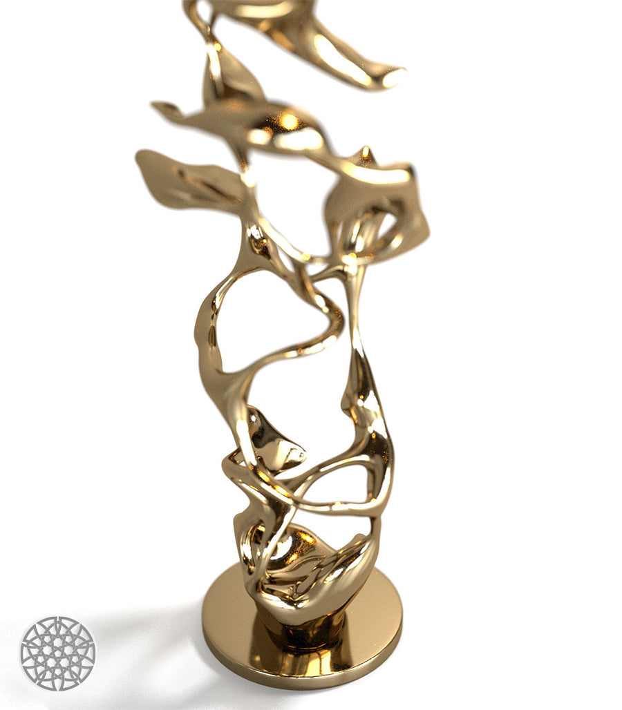 Sculpture Abstraite en Laiton – Fabrication sur Mesure