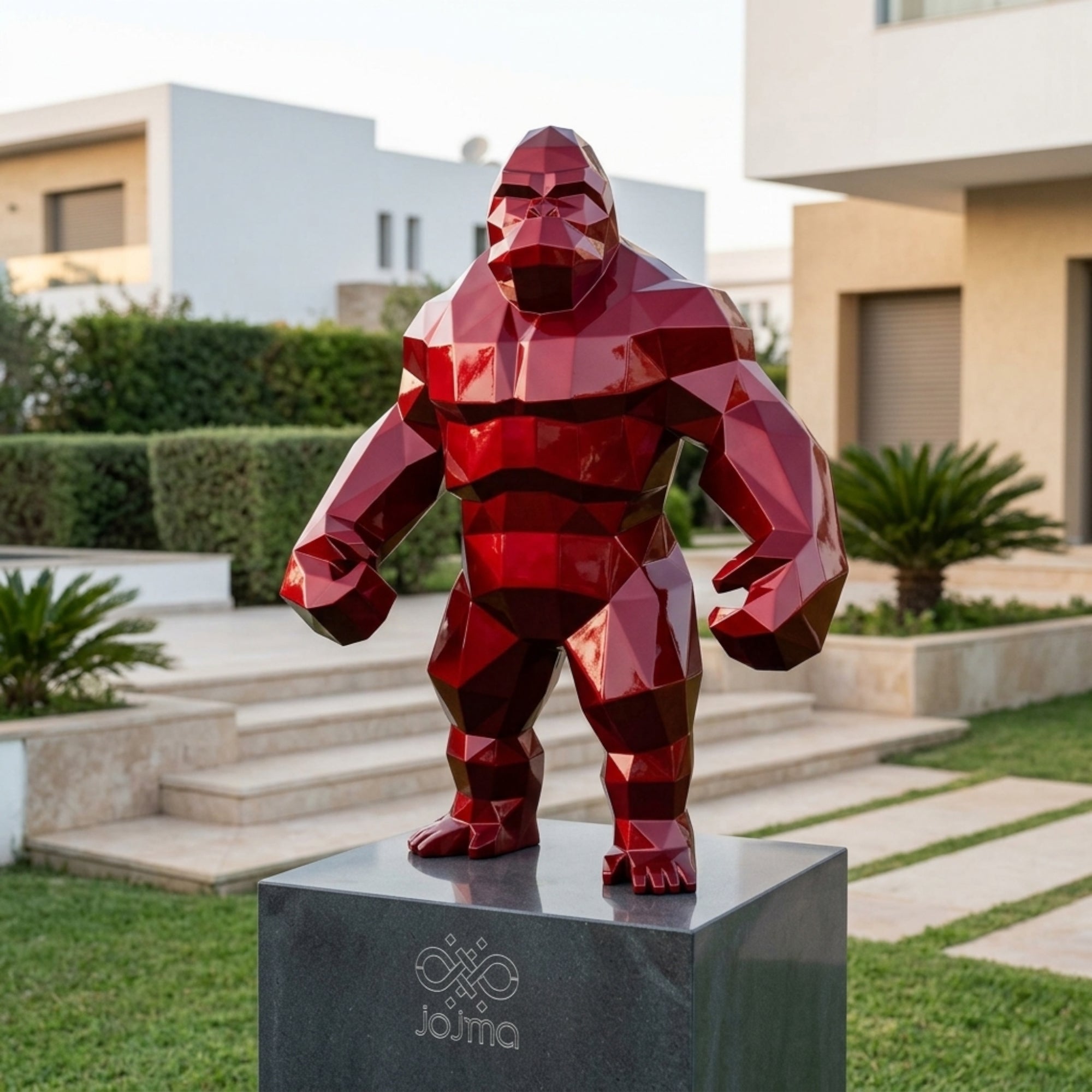Petite Statue géométrique de gorille