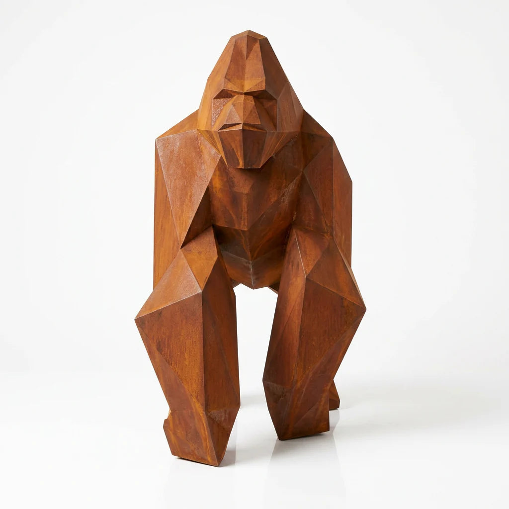 Grande Sculpture Gorille Facette