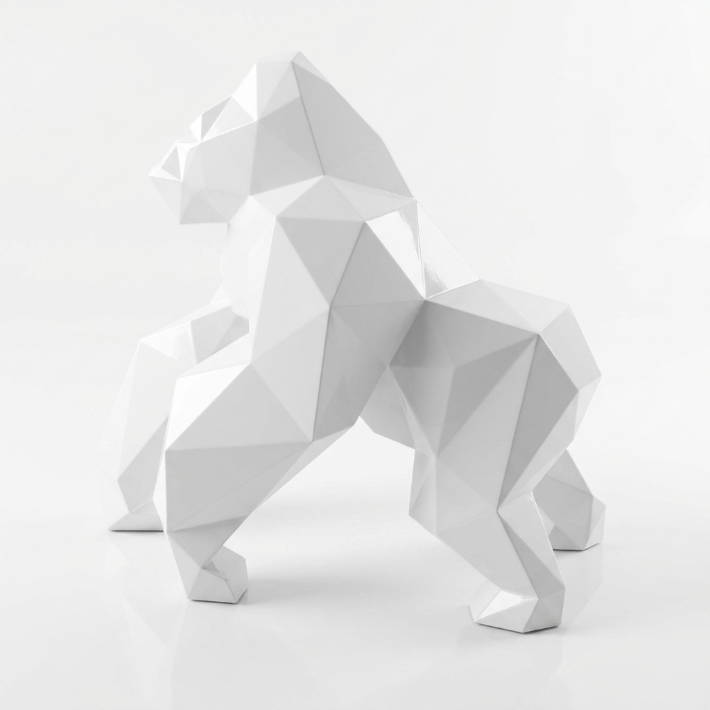Petite Sculpture gorille Facette
