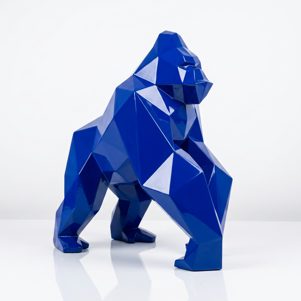 Petite Sculpture gorille Facette