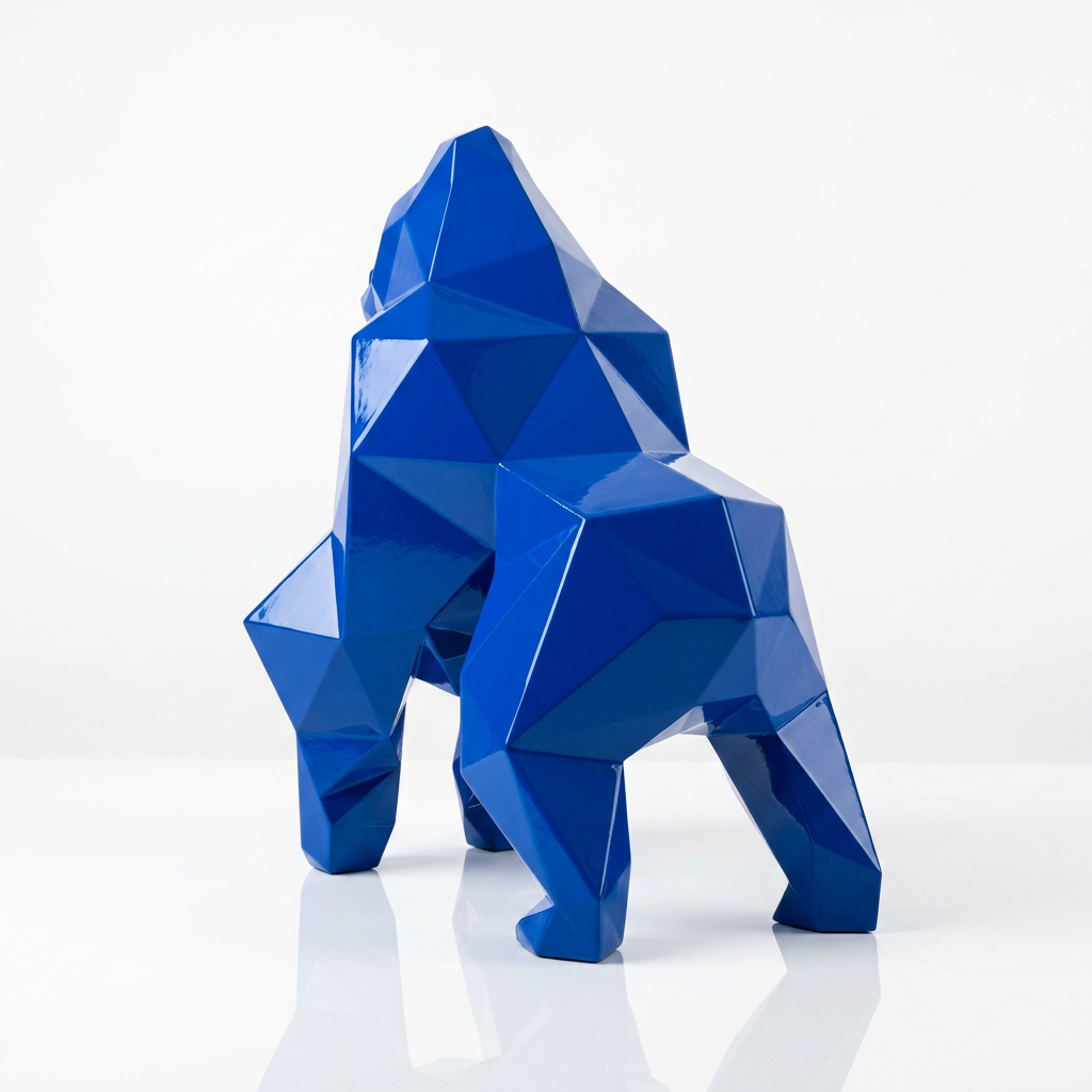 Petite Sculpture gorille Facette