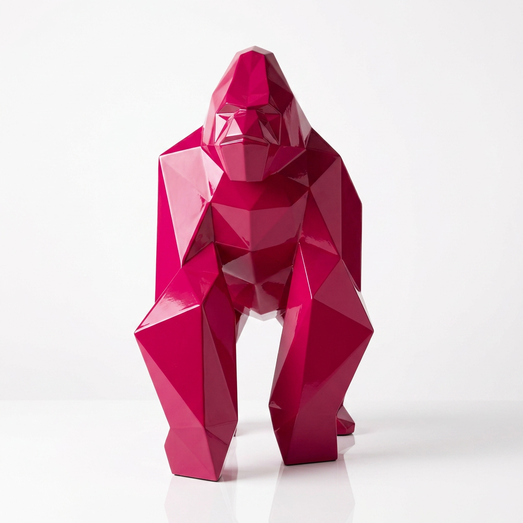 Petite Sculpture gorille Facette