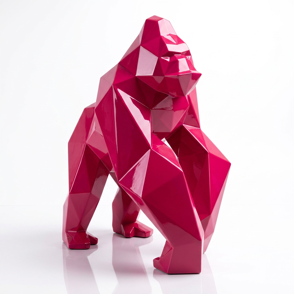 Petite Sculpture gorille Facette
