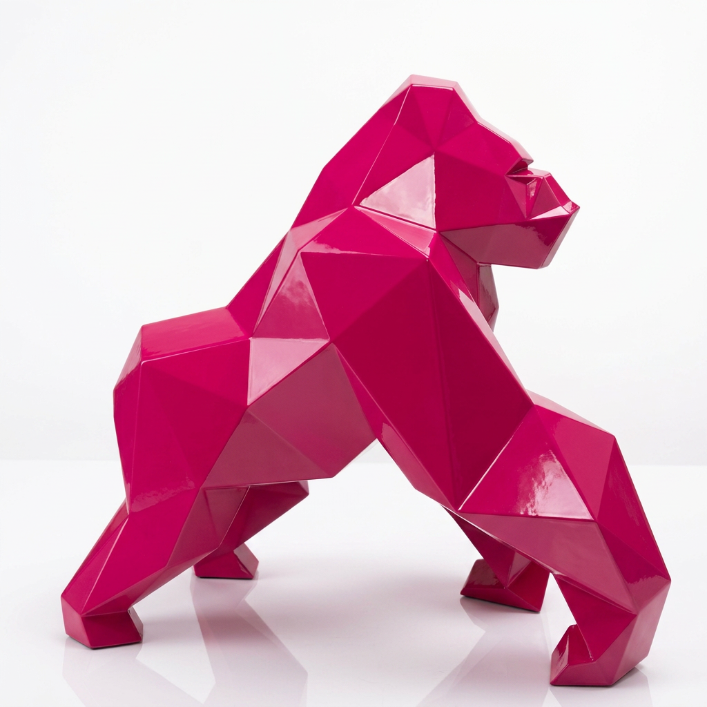 Petite Sculpture gorille Facette