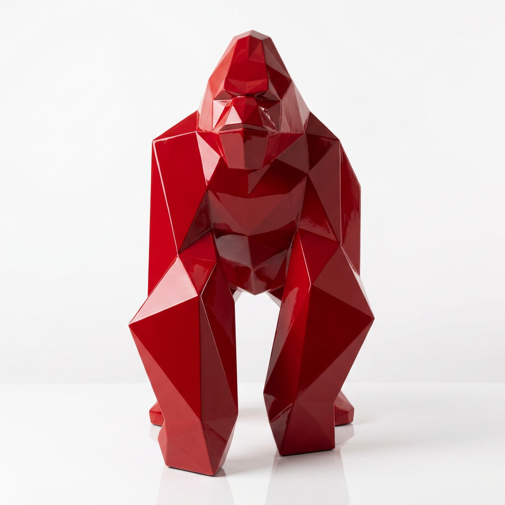 Petite Sculpture gorille Facette
