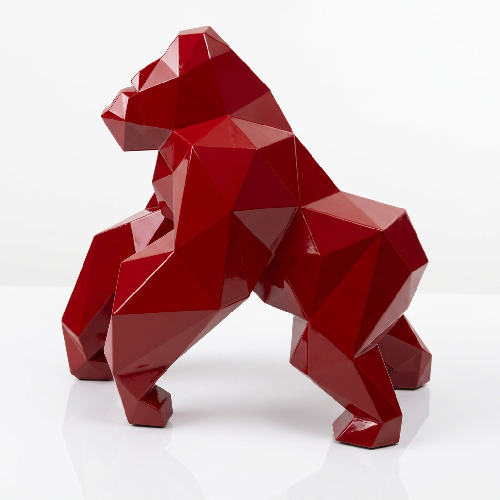 Petite Sculpture gorille Facette