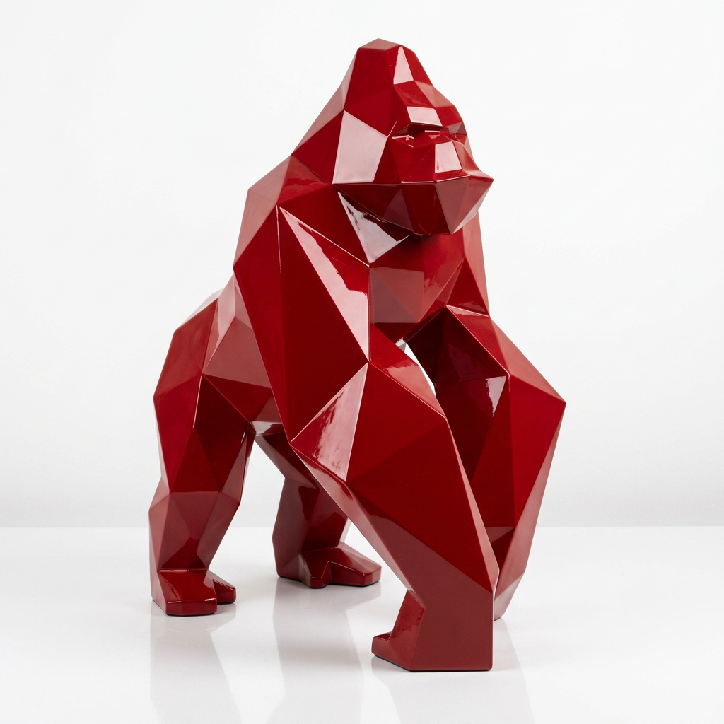 Petite Sculpture gorille Facette
