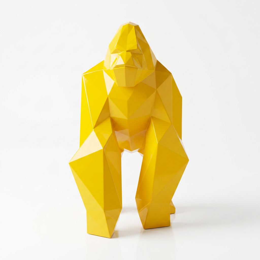 Petite Sculpture gorille Facette