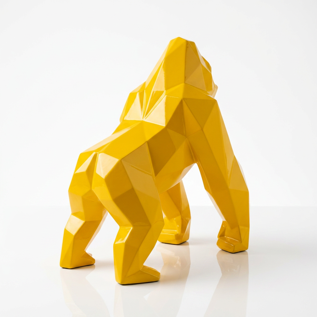 Petite Sculpture gorille Facette