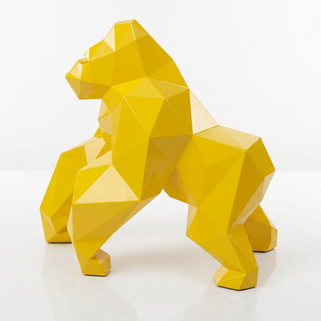 Petite Sculpture gorille Facette