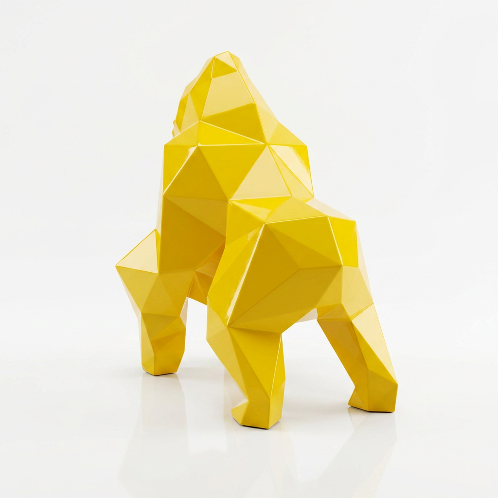 Petite Sculpture gorille Facette