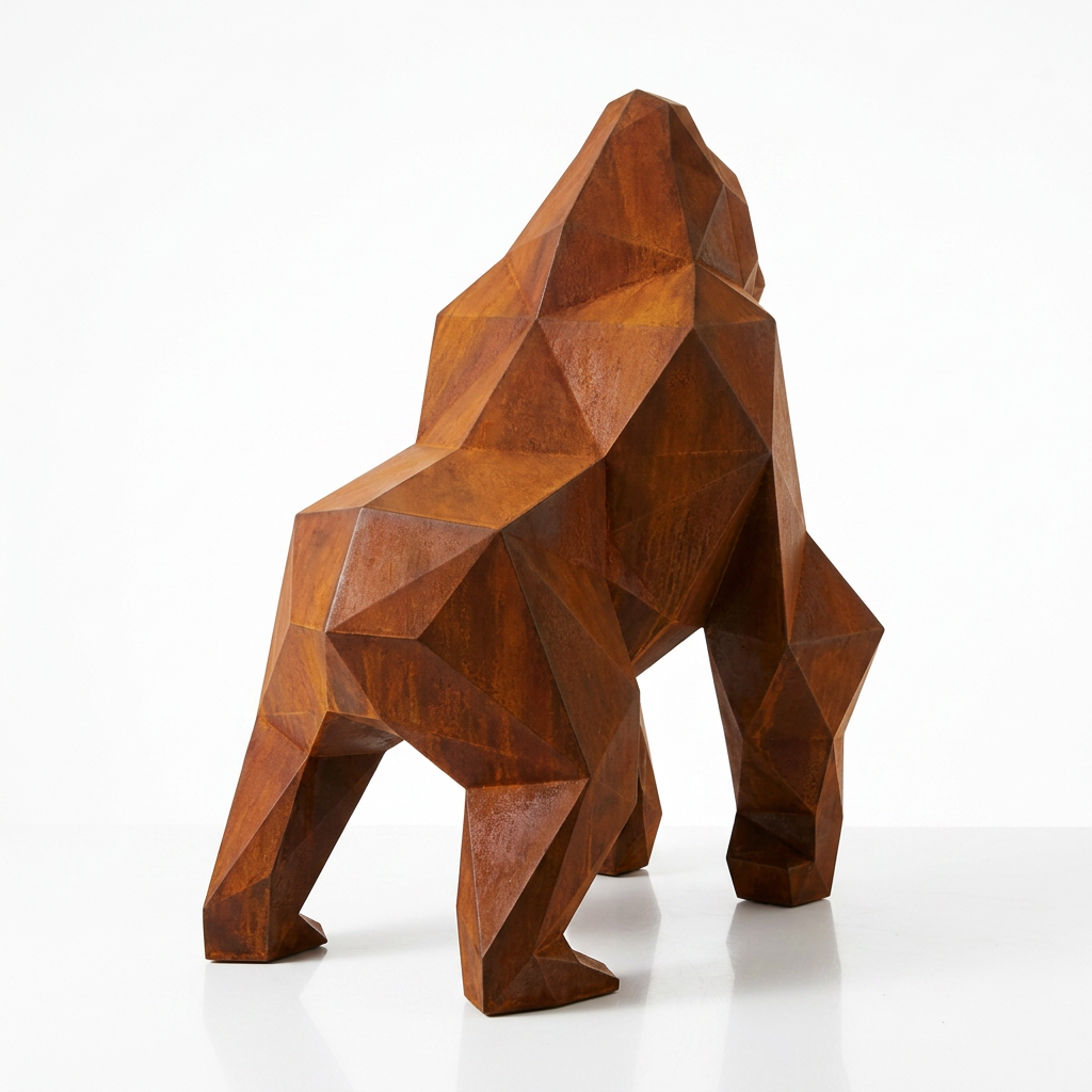 Petite Sculpture gorille Facette