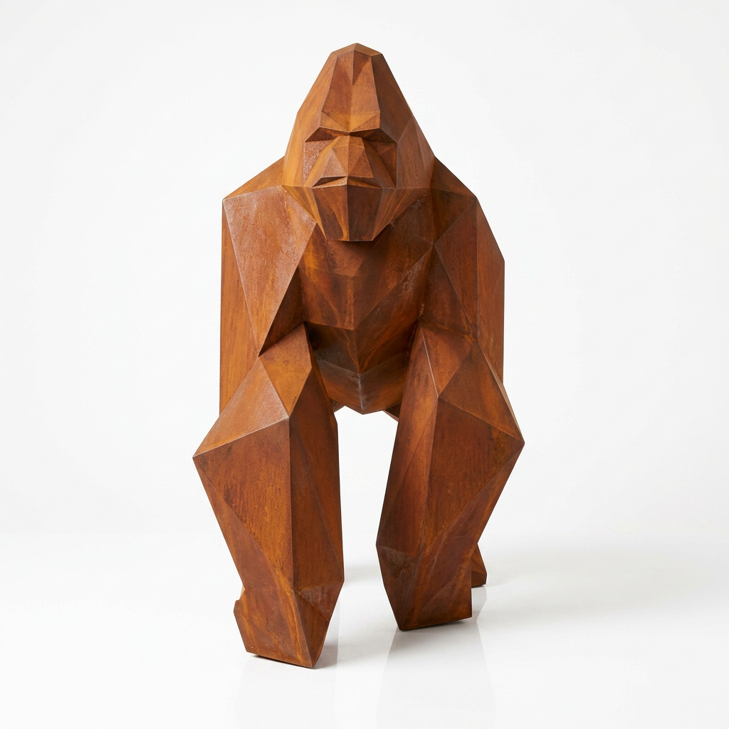 Petite Sculpture gorille Facette