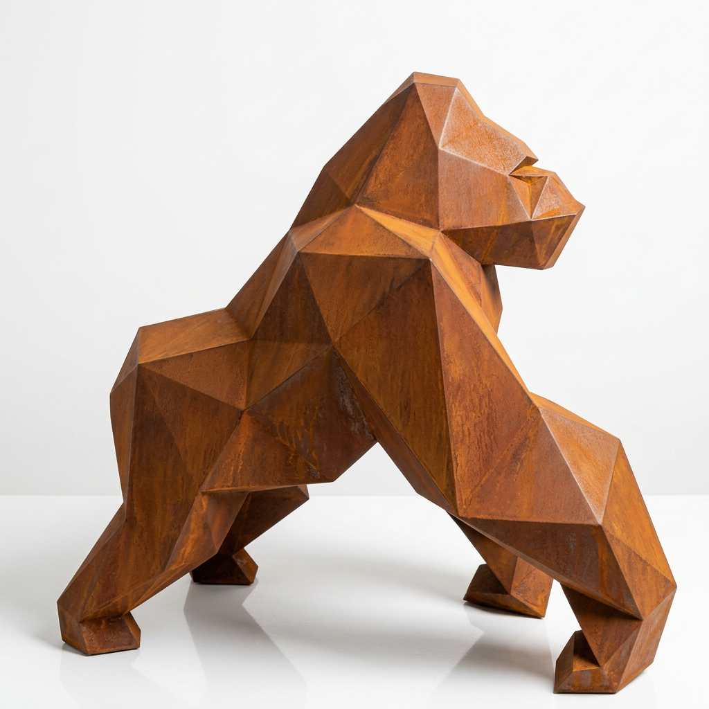 Petite Sculpture gorille Facette