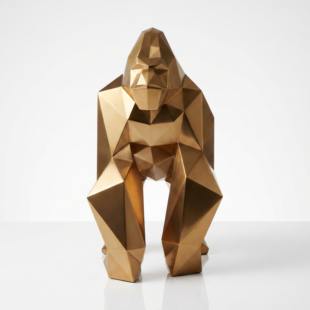 Petite Sculpture gorille Facette