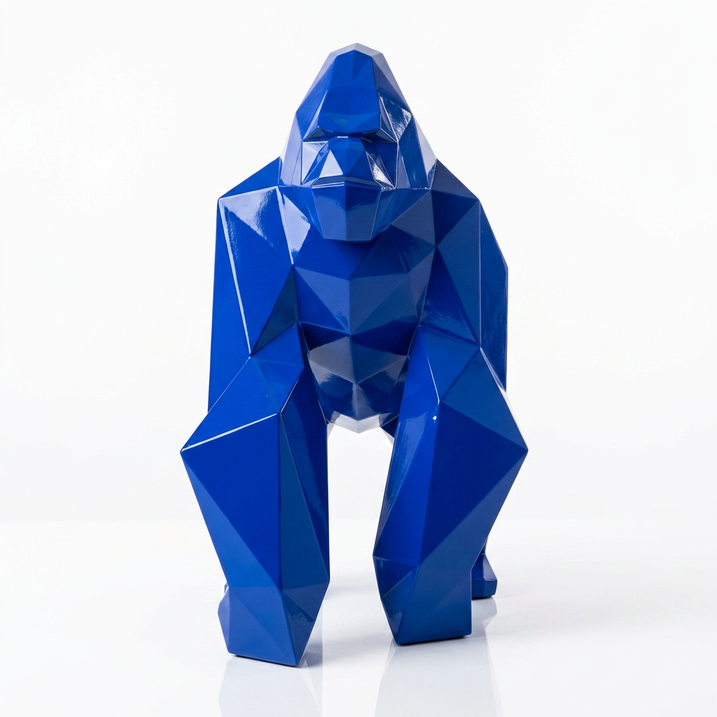 Petite Sculpture gorille Facette