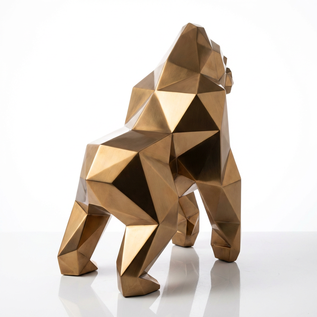 Petite Sculpture gorille Facette