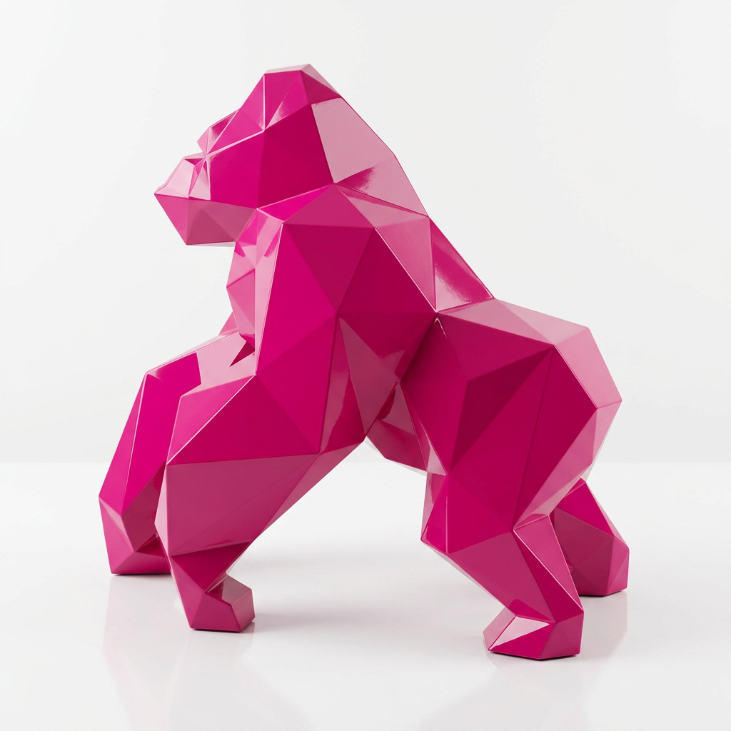 Petite Sculpture gorille Facette