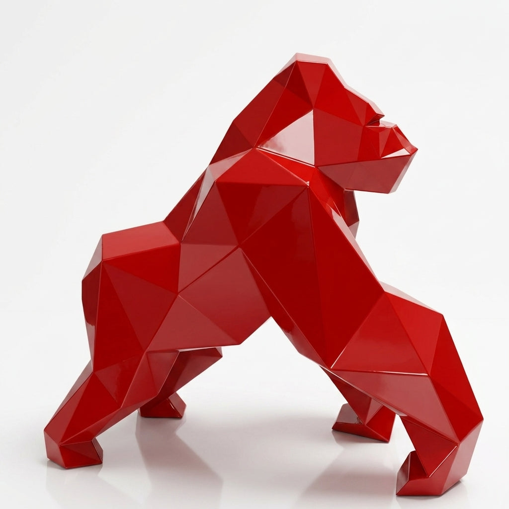 Petite Sculpture gorille Facette