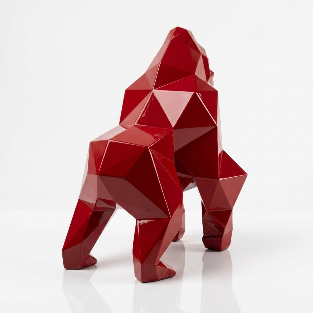 Petite Sculpture gorille Facette