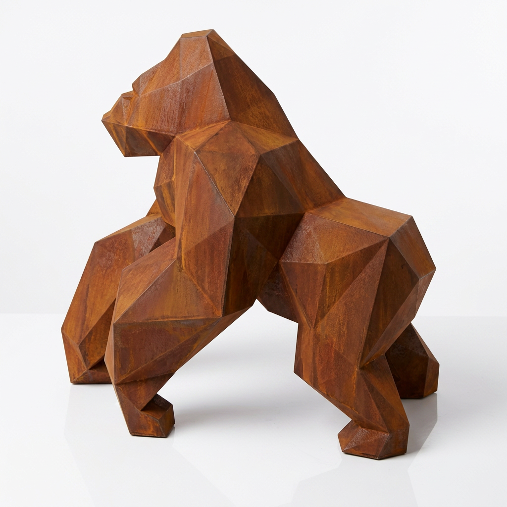 Petite Sculpture gorille Facette