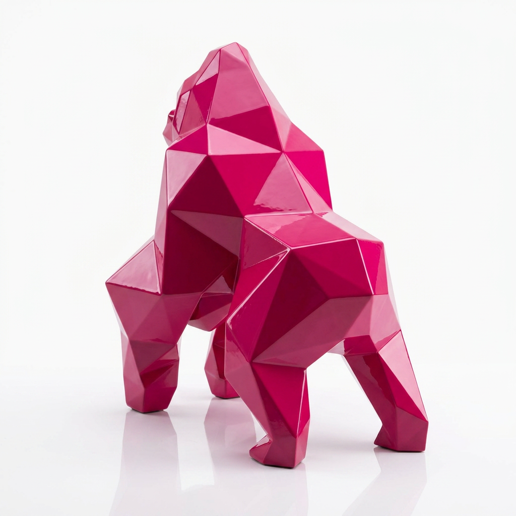Petite Sculpture gorille Facette