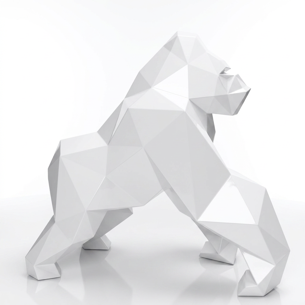 Petite Sculpture gorille Facette
