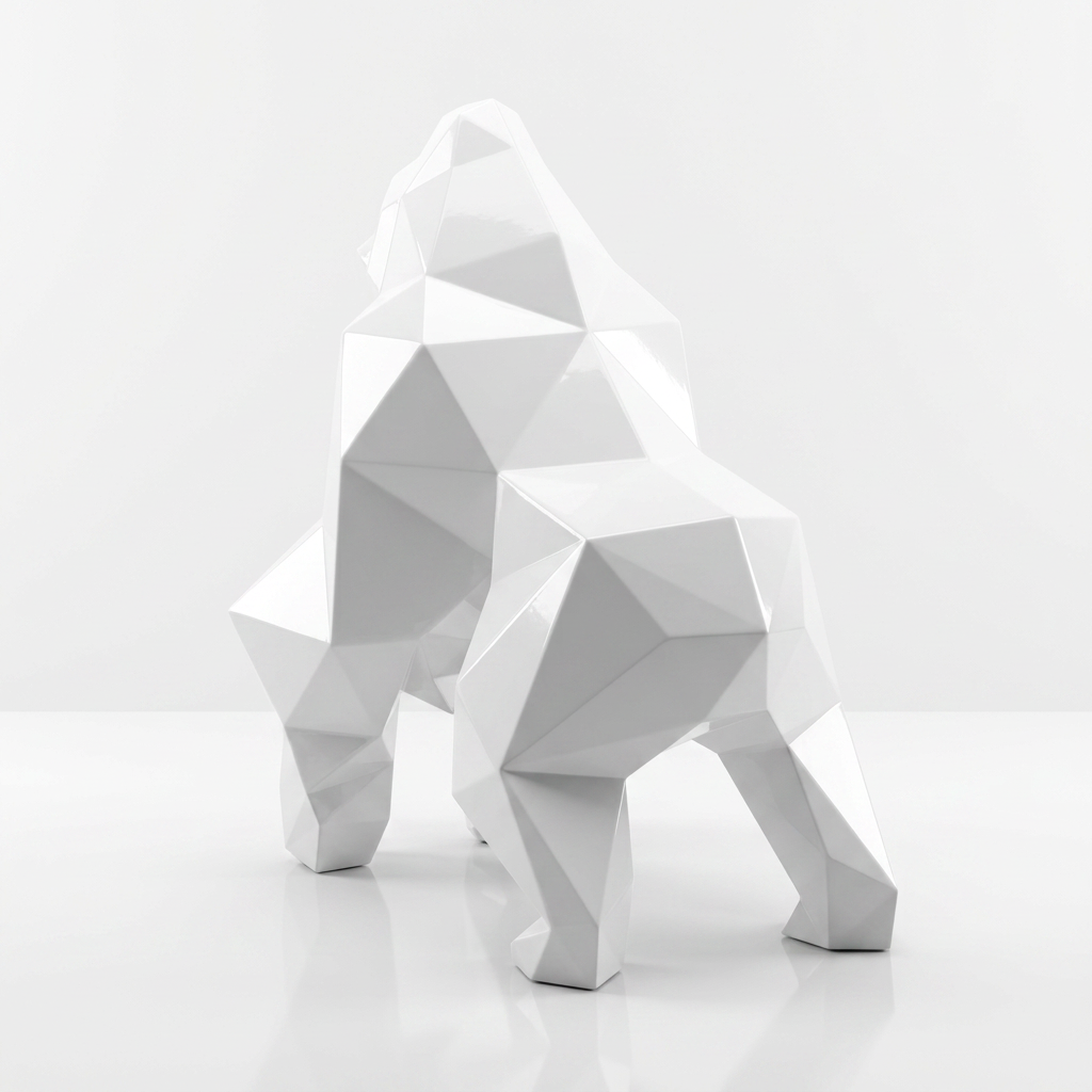 Petite Sculpture gorille Facette